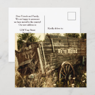 Carte Postale Budget Drôle Western Déménager Nouvelle Adresse Wa