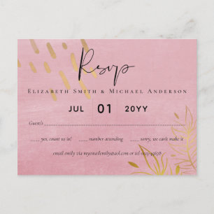 Carte Postale BUDGET Dusty Mariage d'or rose