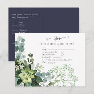 Carte Postale BUDGET Feuillage de mariage à base de verdure d'e