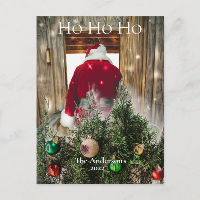 Carte postale Budget Père Noël Ho Ho Ho Ornamy (Devant)
