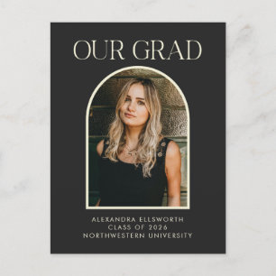 Carte Postale Budget Photo moderne Arc Noir Graduation