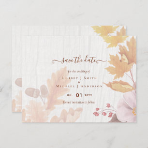 Carte Postale BUDGET Tout en 1 Feuilles automnales Terracotta Ma