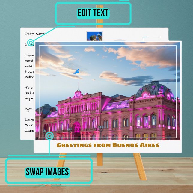 Carte Postale Buenos Aires Argentine avec la Casa Rosada (Please enjoy our design and see the others in the collection.)