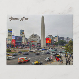 Carte Postale Buenos Aires, Argentine, Obélisque