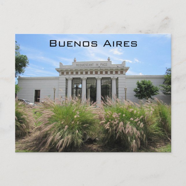 Carte Postale buenos aires la recoleta (Devant)