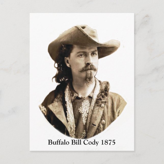 Carte Postale Buffalo Bill Cody 1875 (Devant)