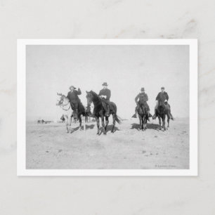 Carte Postale Buffalo Bill, Général Miles, Capitaine Baldwin