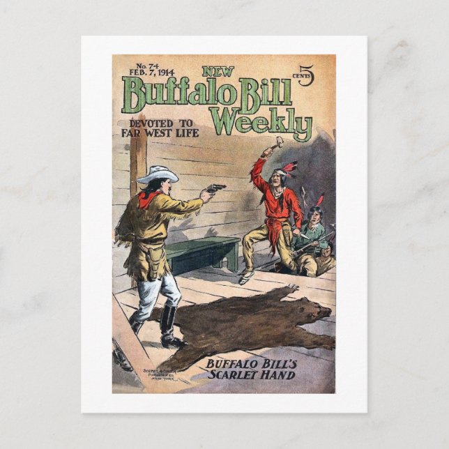 Carte Postale Buffalo Bill hebdomadaire 8 - vintage (Devant)