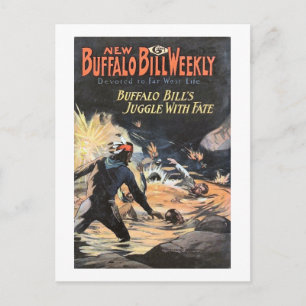 Carte Postale Buffalo Bill Weekly 6 - vintage
