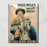 Carte Postale Ancienne - Cowboy Course De Buffles - Buffalo Bill's Wild West Show - 1910