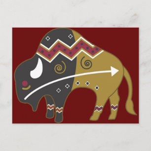 Carte Postale Buffalo indien