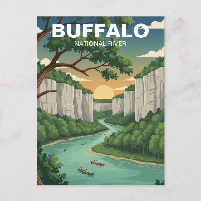 Carte Postale Buffalo National River Arkansas (Devant)