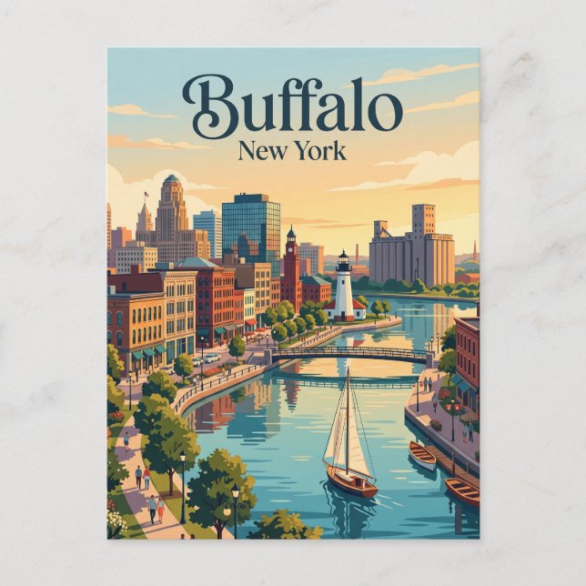 Carte Postale Buffalo, New York (Devant)