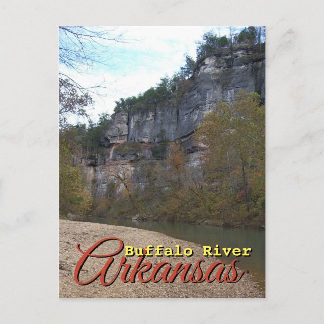 Carte Postale Buffalo River, Arkansas Photographie de voyage (Devant)
