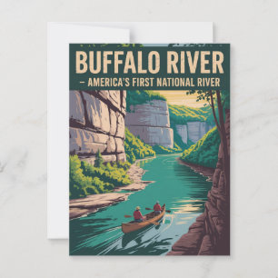 Carte Postale Buffalo River - Poster Vintage voyage
