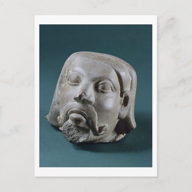 Carte Postale Buffed sandstone head of a foreigner, Sarnath, 3rd (Devant)