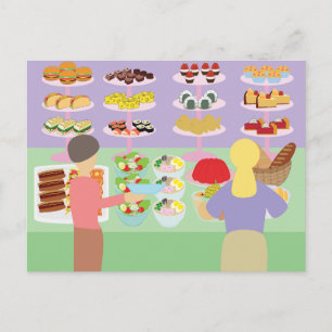 Carte Postale Buffet