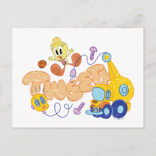 Carte Postale BUGS BUNNY BUILDERS™ Croquis artistique de TWEETY