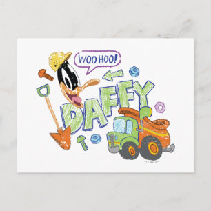 Carte Postale BUGS BUNNY BUILDERS™  DAFFY DUCK™ Dessin