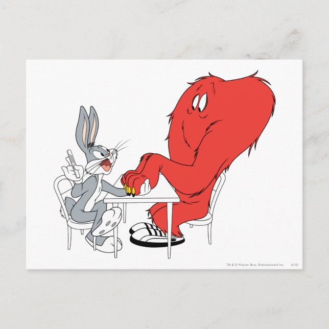 Carte Postale BUGS BUNNY™ et Gossamer (Devant)