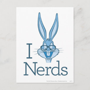 Carte Postale BUGS BUNNY™ - I Love Nerds