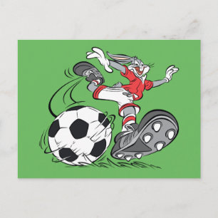 Carte Postale BUGS BUNNY™ Jouer au football
