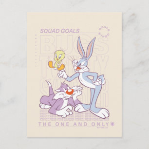 Carte Postale BUGS BUNNY™, TWEETY™, SYLVESTER™ Squad Buts