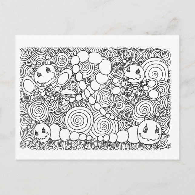 Carte Postale Bugz en pourcentage (Devant)