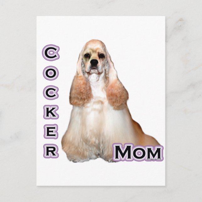 Carte Postale Buker Spaniel Maman; Cocker Spaniel Maman (Devant)