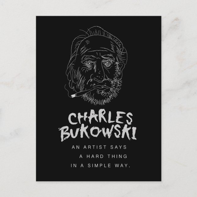 Carte postale Bukowski (Devant)
