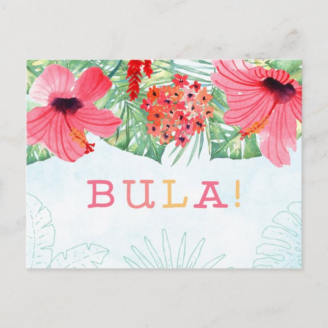 Carte postale BULA, Fidji ou carte Tiki (Devant)