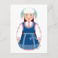 Carte postale bulgare Matryoshka
