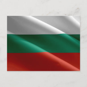 Carte Postale Bulgaria - Bulgarian flag waving -