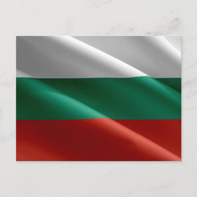 Carte Postale Bulgaria - Bulgarian flag waving - (Devant)