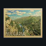 Carte Postale Bulgarie Allemagne Vintage voyage<br><div class="desc">Bulgarie L'Allemagne design dans le style Vintage voyage avec une vue magnifique sur le pays avec montagnes et rivière.</div>