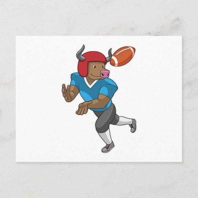 Carte Postale Bull dans le football (Devant)