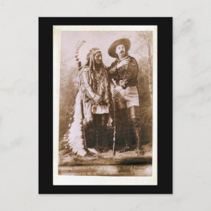 Carte Postale Bull et Buffalo Bill 1895