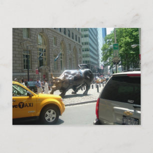 CARTE POSTALE BULL ON BROADWAY