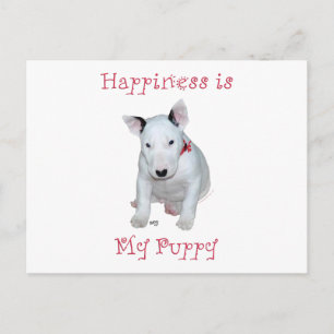 Carte Postale Bull Terrier Puppy
