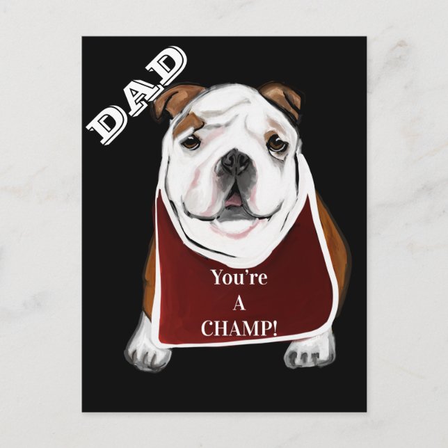 CARTE POSTALE BULLDOG (Devant)