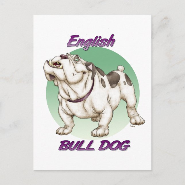 Carte Postale bulldog (Devant)