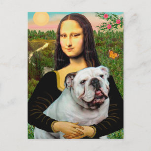 Carte Postale Bulldog 9 anglais - Mona Lisa