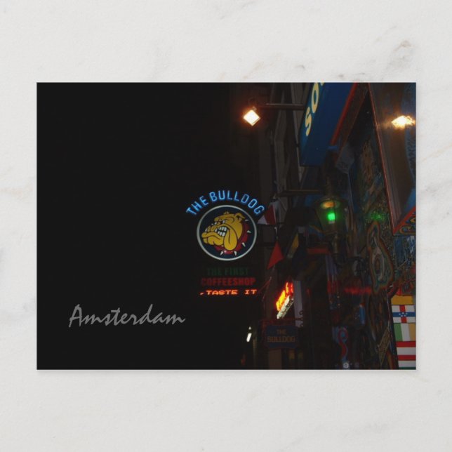 Carte Postale bulldog, Amsterdam (Devant)