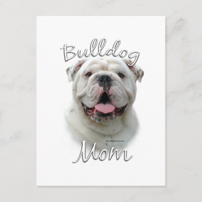 Carte Postale Bulldog Mom 2 (Devant)