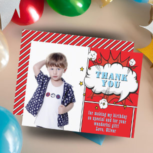 Carte Postale Bulle de texte de bande dessinée de super-héros Ph