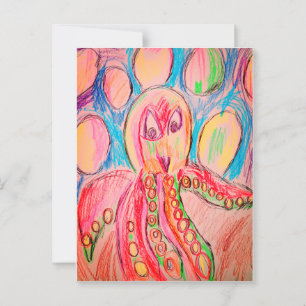 Carte Postale Bulle d'octopes