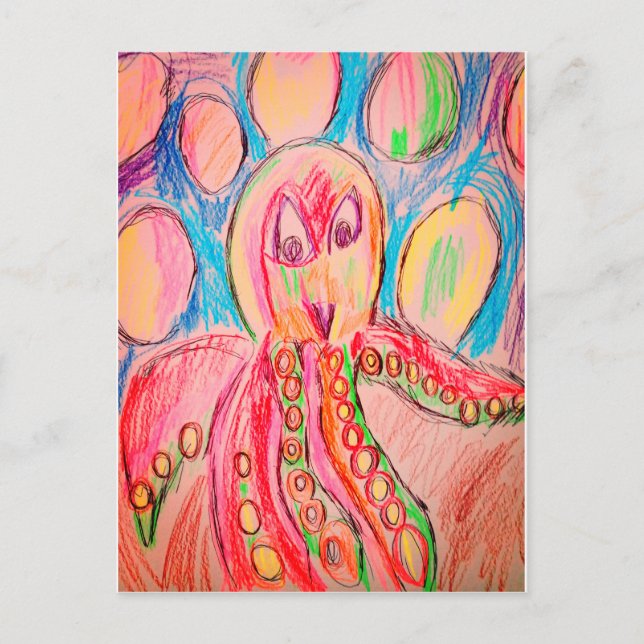 Carte Postale Bulle d'octopes (Devant)