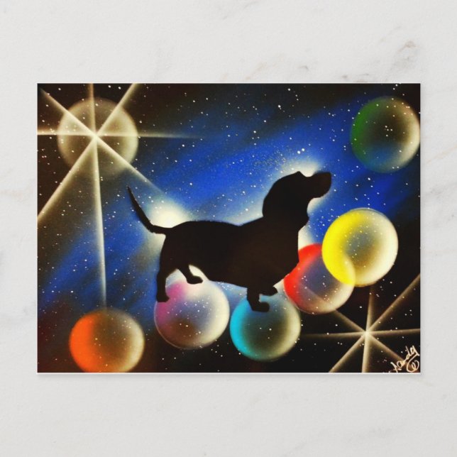Carte Postale Bulle le Dachshund (Devant)