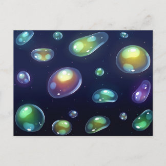 Carte Postale Bulles colorées