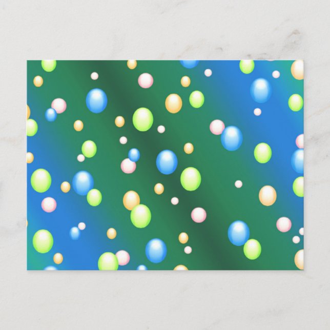 Carte Postale Bulles de pluie (Devant)